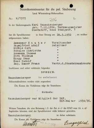 Rauschenberger, Karl
