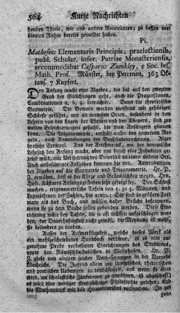 Matheseoes elementaris principia.