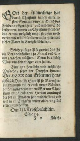 Das III. Trostsprüchlein.