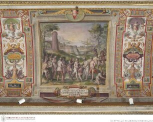 Deckendekoration mit Szenen aus der Josephsgeschichte, Die Brüder verkaufen Joseph an die Ismaeliten