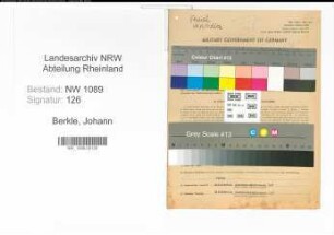 Entnazifizierung Johann Berkle , geb. 04.06.1898 (Polizeibeamter)