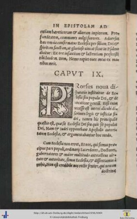 In epistolam ad Rom. Cap. IX.