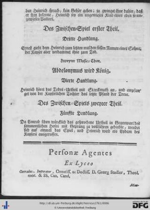 Personae Agentes.