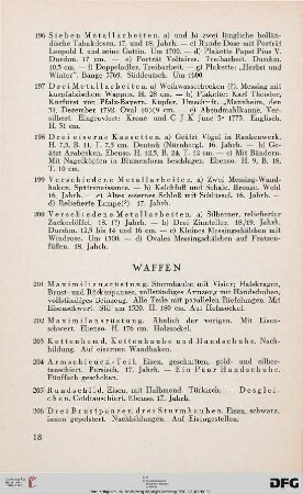 Waffen (Nr. 201-229)