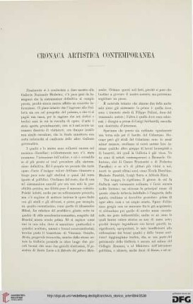 Cronaca artistica contemporanea
