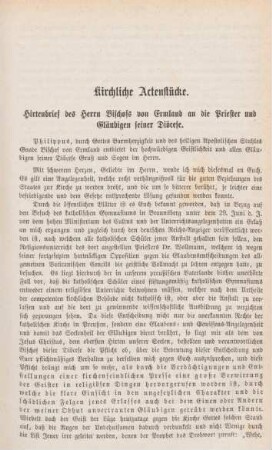 Kirchliche Aktenstücke