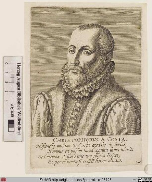 Bildnis Christovão da Costa (lat. Christophorus a Costa)