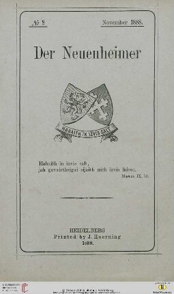 Der Neuenheimer: the magazine of Neuenheim College, Heidelberg, Germany