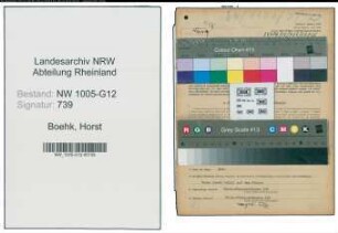 Entnazifizierung Horst Boehk , geb. 22.12.1920 (Radiomechaniker)