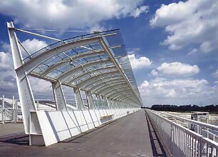 Hansjakob, Gottfried; Wien - Donau (AT); Donauinsel und Donaukraftwerk Freudenau - Donaukraftwerk Freudenau, Staustufe, Außenansicht
