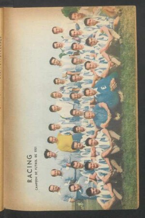 Racing, campeón de fútbol de 1951 - [Fotografia]