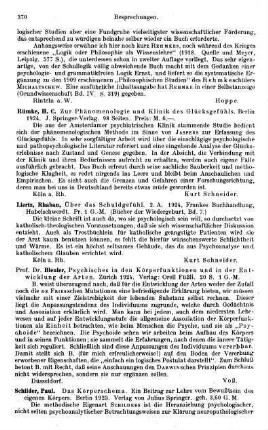 370, Bleuer. Psychisches in den Körperfunktionen und in der Entwicklung der Arten. 1924