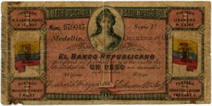 Geldschein, 1 Peso, 30.10.1899