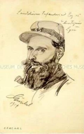 Portrait eines französischen Kriegsgefangenen