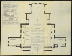 Preußisches Staatstheater, Kassel: Bühnengrundriss 1:100