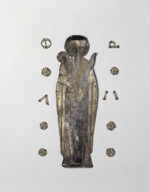 Sogenanntes Kostbares Evangeliar — Rückdeckel — Madonna