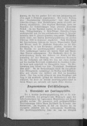 Angenommene Entschließungen.