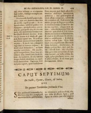 479-487, Consideratio I. De Nocte spiritualis.