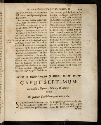 479-487, Consideratio I. De Nocte spiritualis.