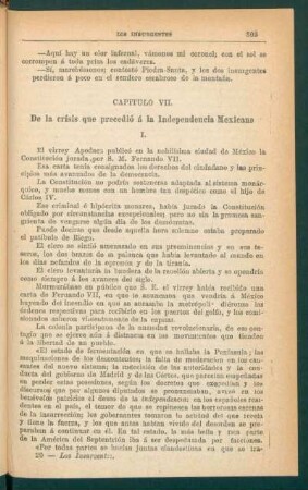 Capítulo VII. - De la crísis que precedió á la Independencia Mexicana.