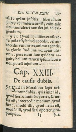 Cap. XXIII. De causis dubiis.