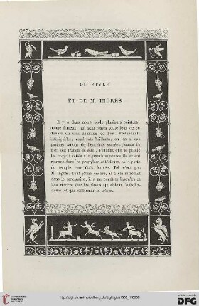 14: Du style et de M. Ingres