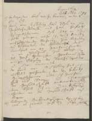 Brief von Johann Jacob Kohlhaas