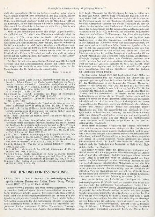 527-530 [Rezension] Kühn, Ulrich, Rechtfertigung im Gespräch zwischen Thomas und Luther
