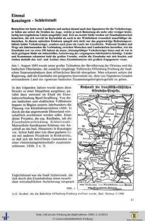Einmal Kenzingen-Schlettstatt