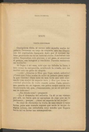 XXIV - Visita nocturna