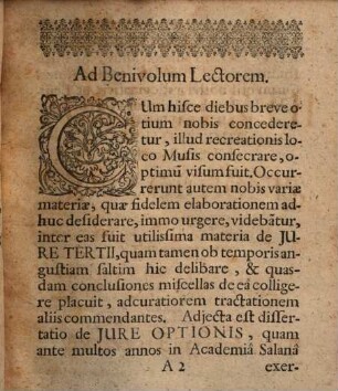 Conclusiones Practicae Miscellaneae De Iure Tertii