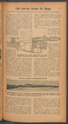 Las nuevas armas de fuego : Recientes perfeccionamientos de construcción y mecanismo