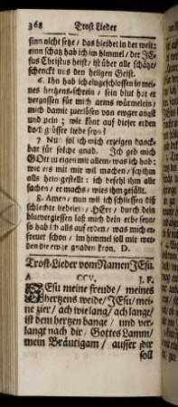 Trost-Lieder vom Namen Jesu. - Morgen-Lieder.