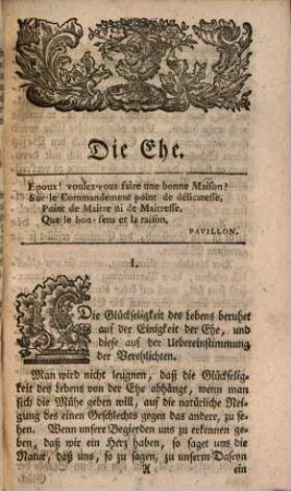 Gedanken : 1. Von der Ehe ; 2. Von der Freundschaft ; 3. Noch eine andere Abhandlung von der Freundschaft