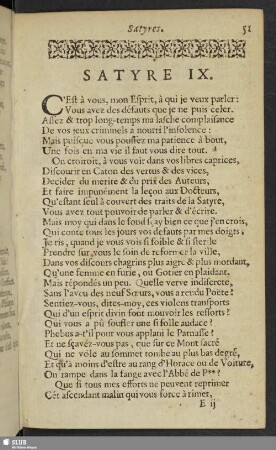 Satyre IX.