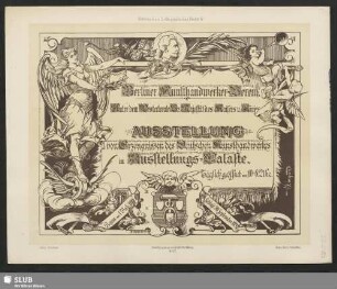 Ausstellungs-Placat für Kunsthandwerk