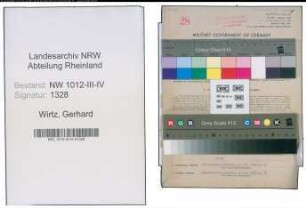 Entnazifizierung Gerhard Wirtz , geb. 07.06.1885 (Betriebschemiker)