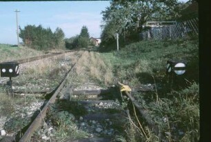 Dürnau Gleisanlagen Gleisanschluss Gleissperre