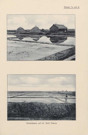 Anlage 7a und b. Salzpfannen auf der Insel Yintau