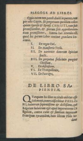 De Libro Sapientiae.
