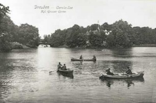 Dresden. Großer Garten, Carolasee. Blick nach Nordwesten