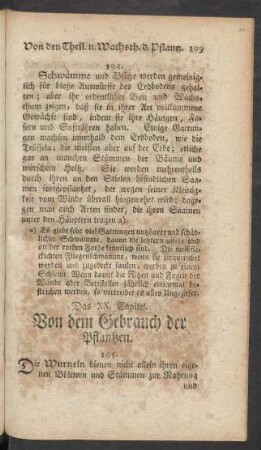Das XX. Capitel. Vom Gebrauch der Pflantzen
