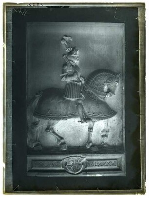 Relief Ritter mit Pferd (Reproduktion einer Fälschung)