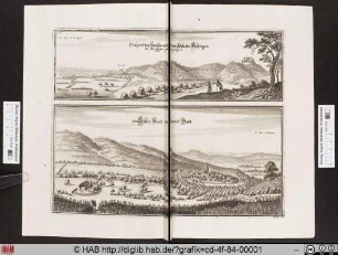 [Prospect des Hauses und Schlosses Böchingen / Sültz Statt und Badt]
