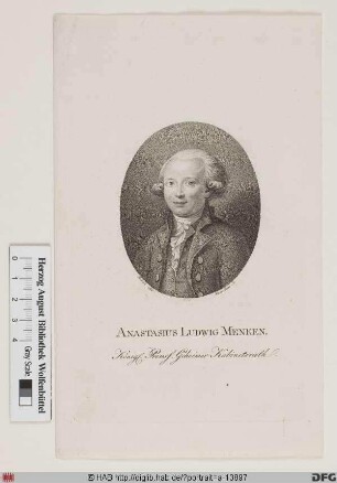 Bildnis Anastasius Ludwig Mencke