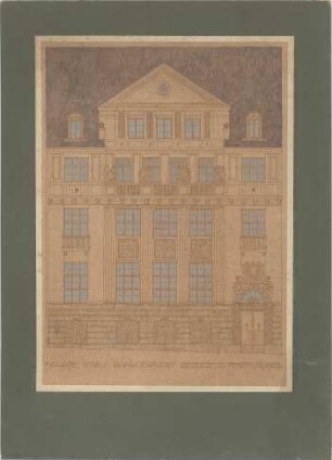 Rosenbauer, Gregor; Bankgebäude - Fassade (Ansicht)