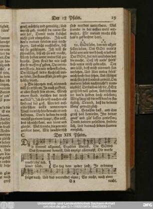 Der XIX Psalm.