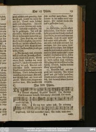 Der XIX Psalm.