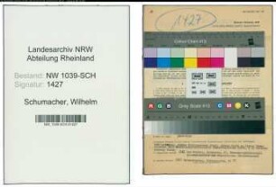 Entnazifizierung Wilhelm Schumacher , geb. 03.07.1883 ()