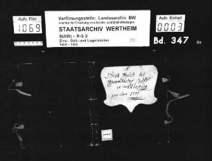 Gültbuch des Bronnbacher Hofs in Würzburg